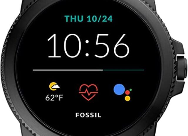 Fossil Men’s Gen 5E 44mm Stainless Steel  Smartwatch with Alexa