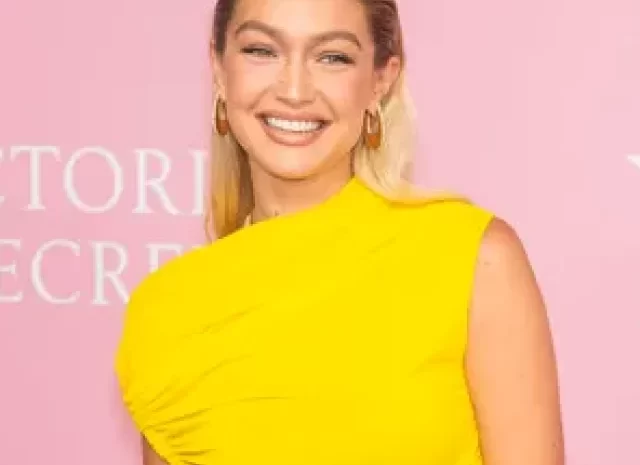 Gigi Hadid attends a Victoria’s Secret World Tour event in New York City.