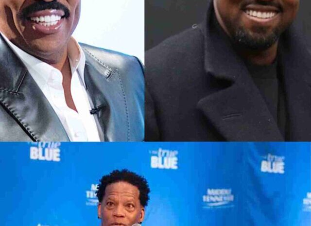 Steve Harvey, Kanye West, and D.L. Hughle