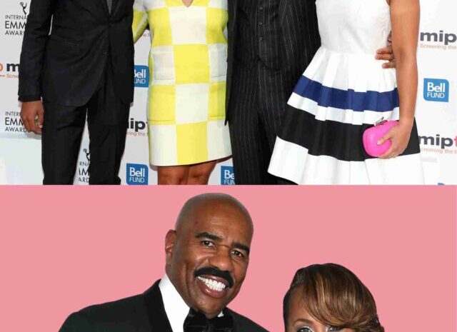 How many kids did Marjorie have when she married Steve Harvey?
