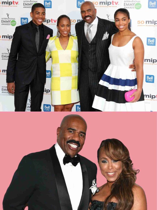 How many kids did Marjorie have when she married Steve Harvey?