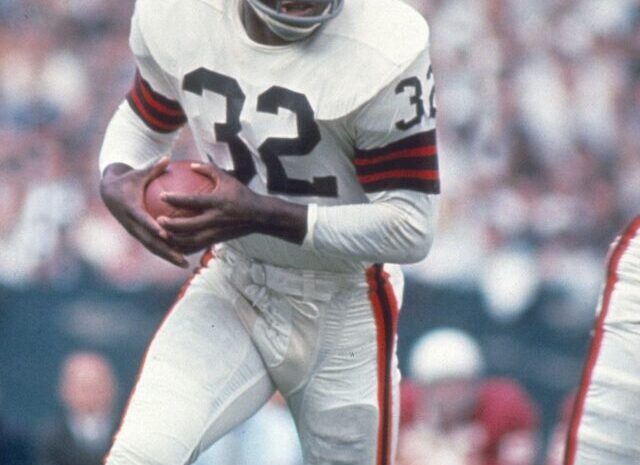 Jim Brown, one of the NFL’s all-time great running backs